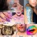 Holographic Laser Body Glitter Gel - Mermaid Sequins Makeup for Body, Hair, Face, Nails, Eyeshadow - Long Lasting & Waterproof - 1oz (Laser Pink) - Buy Online on GoSupps.com