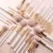 Beili Vegan Makeup Brush Set - 30 Professional Brushes for Flawless Application | Eyeshadow Foundation & Contouring - Gift Set in White-Pink - Buy Online on GoSupps.com