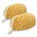 MainBasics Bath Sponges for Shower - Foam Loofah Sponge - Large Soft Texture Exfoliating Body Sponge, 2 Pack