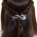 Norse Celtic Wedding Hair Accessories-Viking Antique Silver Dragon Hair Sticks Hairpin Viking Hair Slide Hairpins Men Clips Hair Jewelry Gifts Celtics Knot Hair Barrette for Women(F-B)
