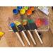 20 Pack Foam Paint Brushes - Bulk Arts & Crafts Supplies with 4 Different Sizes for Painting and Sponge Brushing. 5 of Each - Buy Online on GoSupps.com
