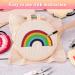 Pllieay 6PCS Punch Needle Coasters Kit - Easy DIY Punch Needle Embroidery Crafts with Adhesive Felt and 6 Patterns - Buy Online on GoSupps.com
