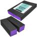JoyJour Nail Buffer Sanding Block Polisher Buffing File 60/100 for Acrylic Nail Art Kit Manicure Tools 10 PCS (Black Purple)