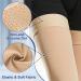 Beister Compression Stockings for Men & Women - Firm 20-30 mmHg Thigh Support for Varicose Veins & Edema - High Footless Design - XL Beige - Buy Online on GoSupps.com