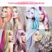 12 Pcs Hot Pink Party Highlights Clip in Hair Extensions - 22 inch Synthetic Hairpieces for Women, Kids, Girls - Buy Online on GoSupps.com