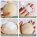 Facial Peeling Luffa Pad Scrubber - Soft Foaming Face Makeup Remover Sponge (4 Pack) | Cleans Pores & Blackheads - Brown - Buy Online on GoSupps.com