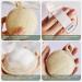 Natural Face Exfoliating Loofah Pad Scrubber - 4 Pack Makeup Remover & Facial Cleansing Brush for Gentle Skin Massage & Blackhead Removal - Beige - Buy Online on GoSupps.com