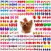 60pcs Dog Hair Bows, Dog Bows Grooming Made of High Tenacity Rubber Bands, 30 Beautiful Puppy Bows in (Mix)