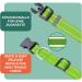 Dey Premium Reflective Dog Collar - Adjustable Nylon for Small & Large Dogs | Multiple Colors & Sizes | Ideal for Puppies & Cats - Green S (1.5x27-37 cm) - Buy Online on GoSupps.com