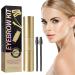 Eyebrow Stamping Kit Double Heads 2 Brushes 12 Stencils Clipper Eyebrow Makeup Powder Kit 3.6g Medium Brown Light Brown - Buy Online on GoSupps.com