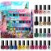 Envie de Color Nail Polish Set - Complete Collection of 48 Bright Pearl Pastel and Classic Colours in a Designer Box (Set A+B - 48 Colours) - Buy Online on GoSupps.com