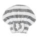 VOCOSTE Coral Fleece Hair Drying Towel Dry Cap Adult Hair Drying Towel Lightweight Strong Absorbent for After Bath Drying Hair Gray and White Gray White