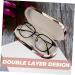 Solustre 3 Sets Glasses Case - Dual Use Travel Organizer & Protector Clipper Jaw Trainer Double-Layer Container with Flocking Cloth - Buy Online on GoSupps.com