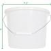 PCP Commode Bucket with Lid and Handle - White 2.5 Gallon Capacity - Buy Online on GoSupps.com