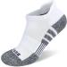 BERING Kids' Athletic Ankle Socks 6 Pairs - White Low Cut Tab for Youth Boys Girls (Large) - Buy Online on GoSupps.com