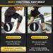 CAMBIVO 2 Pack Knee Brace with Side Stabilizers & Patella Gel Pad - XX-Large Black Grey | Knee Support for Weightlifting & Climbing - Compression Sleeves for Pain Relief & Arthritis - Buy Online on GoSupps.com