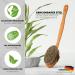 Quoala Sustainable Body Brush | German Made Wooden Back Brush with Natural Sisal & Horsehair Bristles | Eco-Friendly Wet & Dry Brush - Buy Online on GoSupps.com