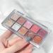 Erinde 10 Colors Glitter Eyeshadow Palette - Long-Lasting Highly Pigmented & Waterproof Korean Makeup Set with Brush #13-C - Buy Online on GoSupps.com