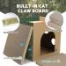 Cat Cardboard House with 2-Story Scratcher Pad | Indoor Cat Play Condo & Hideaway Furniture - Buy Online on GoSupps.com