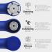 N graCoola 3.0 Facial Cleansing Brush - Waterproof & Rechargeable Face Scrubber for Men & Women | Electric Exfoliator with 3 Brushes 3 Intensities 2 Modes & Eye Roller - Shop Now - Buy Online on GoSupps.com