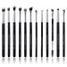 Oscar Charles Eye Makeup Brush Set | 12 Premium Brushes & Luxury Silver Cosmetic Bag | Perfect for Professional & Everyday Use - Buy Online on GoSupps.com