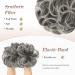 FESHFEN Large Gray Messy Hair Bun Scrunchies | Curly Synthetic Gray Hair Extensions for Women - Buy Online on GoSupps.com