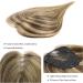10 Inch Real Human Hair Topper for Thinning Hair Women - Medium Brown with Warm Highlights - Buy Online on GoSupps.com