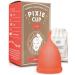 Pixie Menstrual Cup - Includes Ebook Guide, Cleaning Wipes, Lube, & Storage Bag - Number 1 for Most Active Reusable Period Cup - Tampon and Pad Alternative - Buy One We Give One (Large) Large (Pack of 1)