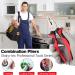 Sharp-tec 8 Pliers Set - 4Pcs Professional Tool Set UK - Wire Cutters, Water Pump, Long Nose, Combination Pliers - Buy Online on GoSupps.com