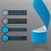 CHOKAS Kinesiology Tape 5m Roll - Waterproof Therapeutic Sports Tape for Pain Relief - Shoulder, Ankle, Elbow, Wrist, Knee Support - Blue - Buy Online on GoSupps.com