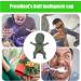 BUKISA Funny Toothpaste Cap - Pump Lid Squeezer with Fun President's | Toothpaste Gadgets for Tube Squeezing Toothpaste Accessories for Adult and Kids Bathroom Green - Buy Online on GoSupps.com
