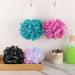 BTYMS Loofah Sponge Set of 4 - Exfoliating Shower Poufs for Body Wash & Bath Scrubbing | 60 Gram Bath Scrunchies - Buy Online on GoSupps.com