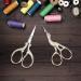 AQUEENLY Embroidery Scissors - Stainless Steel Sharp Stork Scissors for Sewing, Crafting, and Needlework - 2 Pcs Gold Small Shears (3.6 Inches) - Buy Online on GoSupps.com