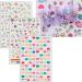 JMEOWIO 18 Sheets Cute Nail Stickers for Kids Nail Art Stickers Decals Self-Adhesive Rainbow Heart Flower Fruit Nail Supplies Nail Art Design Decoration Accessories - Buy Online on GoSupps.com