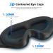 NOWWISH 3D Sleep Mask - Light Blocking Blindfold for Sleeping & Travel - Black - Buy Online on GoSupps.com