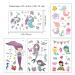 Mermaid Temporary Tattoos (200PCS+), Konsait Under the Sea Party Body Stickers for Girls Birthday, Goodie Bag Filler & Kids Party Favor - Buy Online on GoSupps.com