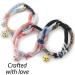 Necoichi Chirimen Cat Collar with Clover Bell Handcrafted in Japan - Pastel Pink, One Size - Buy Online on GoSupps.com
