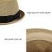 AKIO&AQUIRAX Short Brim Paper Straw Fedora Hat | Adjustable Sun Hat for Men & Women - Dark1, Medium - Buy Online on GoSupps.com
