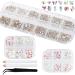 1560 Pcs Glitter Stones Nails - Flat Back Crystal Rhinestones for Nail Design & Craft | Tikplus Rhinestone Kit with Dotting Pen & Tweezers - International Shipping - Buy Online on GoSupps.com