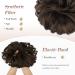FESHFEN Messy Bun Hair Piece Scrunchie | Synthetic Wavy Curly Chignon Ponytail Extension | Updo Hairpiece for Women, Girls, Kids | 1PCS Warm Brunette 55g - Buy Online on GoSupps.com