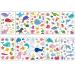 160Pcs Cartoon Ocean Animals Fish Temporary Tattoos for Kids - Waterproof Cute Fake Tattoo Stickers for Children Birthday Party - Girls Boys Gifts Favors - Buy Online on GoSupps.com