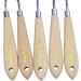 5 Piece Palette Knife Art Tools Set with Wooden Handle for Acrylic Painting - Buy Online on GoSupps.com