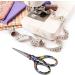 Hisuper Sewing scissors sharp scissors Embroidery Scissors Crafting Threading Scissors with Leather Scissors Cover for Needlework Craft Art Work Manual Sewing Handicraft DIY Tool 3.6 inch Black Flower - Buy Online on GoSupps.com