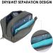 WANDF Travel Toiletry Bag for Men - Canvas Dopp Kit Organizer in Grey - Buy Online on GoSupps.com