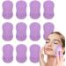 Face Scrubber Brush - Finger Handle Face Silicone Scrubber Small Brush - Soft Bristles Ergonomic Grip Everyday Face Scrubber for Dormitory Bathroom Purple - Buy Online on GoSupps.com