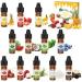 Food Flavouring Oil- 12 Pack Concentrated Flavoring Oil Flavour Drops Extracted Oil Liquid Lip Gloss Flavouring Oil for Baking Cooking Cosmetics Soap Making- Water & Oil Soluble - 6ml 12 Food Flavouring Oil