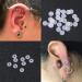 BodyAce 100pcs Clear Silicone Earrings Backs - Piercing Disc for Bump Support - Earlobe Stabilizer Pads - 3.7mm Diameter - Buy Online on GoSupps.com