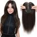 Hair Toppers for Thinning Hair Women Real Hair Toppers for Women 12inch 10x12cm Silk Base Human Hair Topper Hair Pieces for Thinning Hair Women Dark Brown (2#) 2# 12inch