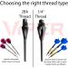 Viper Diamond 1/4 Thread Soft Tip Dart Points - Black (500 or 1000 Pack) - Buy Online on GoSupps.com