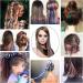 Feather Hair Extension Feather for Hair Extensions Synthetic Colored Overhead Strands Hair Accessories Rainbow Hairpiece for Women crochet hair extension set (Color : 12) - Buy Online on GoSupps.com